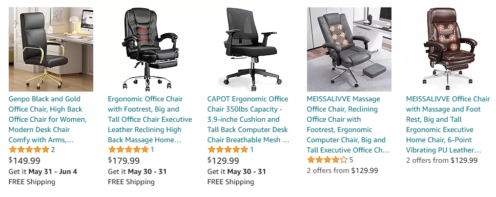 Ergonomic Executive Chair with 360 Degree Rotation